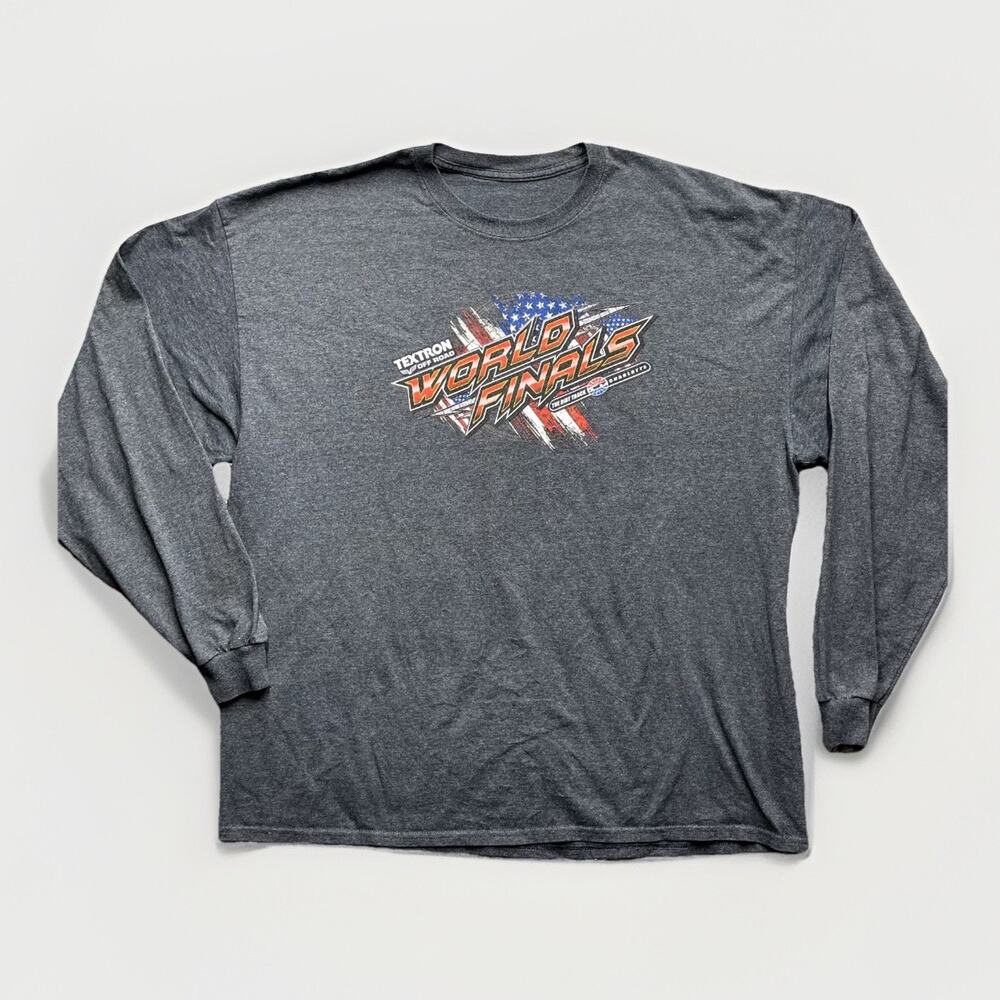 Textron Offroad World Finals Shirt Mens Size XXL Gray Long Sleeve Dirt Track